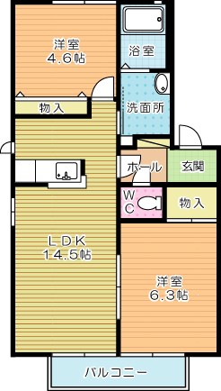 シャルマンＭ・Ｙ 201号室 間取り