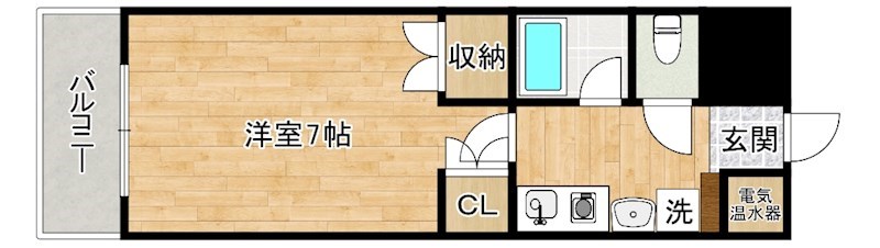 シティルーム都 402号室 間取り