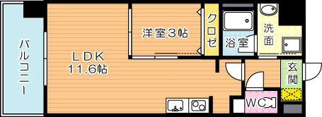 コンダクトレジデンス折尾 1003号室 間取り