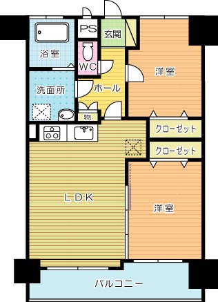 Ｊースクエア 403号室 間取り