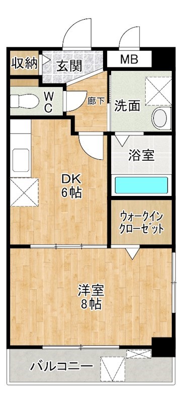 コスモスN 301号室 間取り