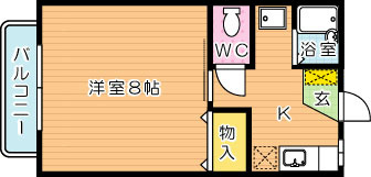 スプリングヒル 203号室 間取り