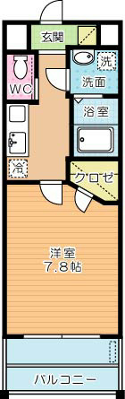 ギャラン竪町  1010号室 間取り