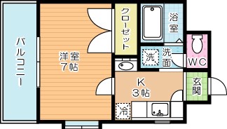 シャトー森Ⅴ 間取り図