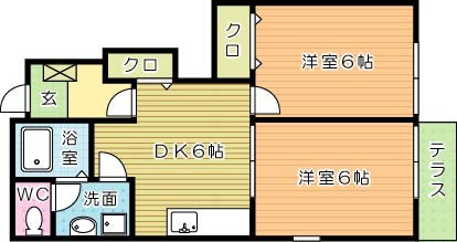 ダンケ吉志  103号室 間取り