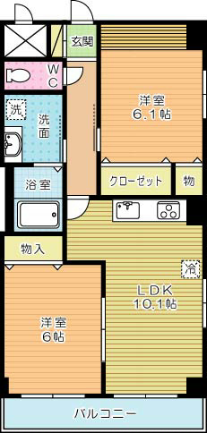 エトワールマサキ  301号室 間取り