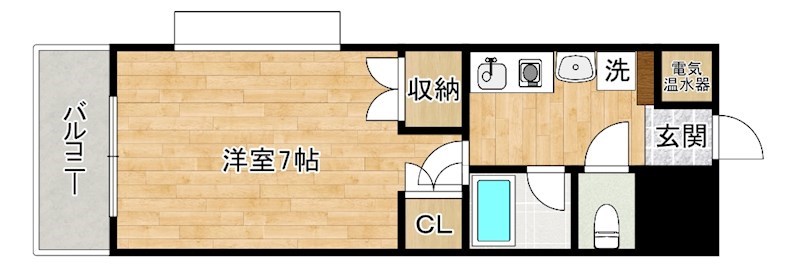 シティルーム都 201号室 間取り