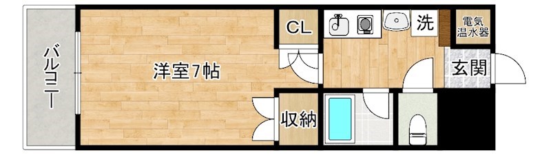 シティルーム都 206号室 間取り