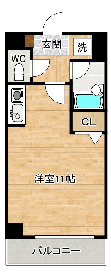 アクセス砂津  403号室 間取り