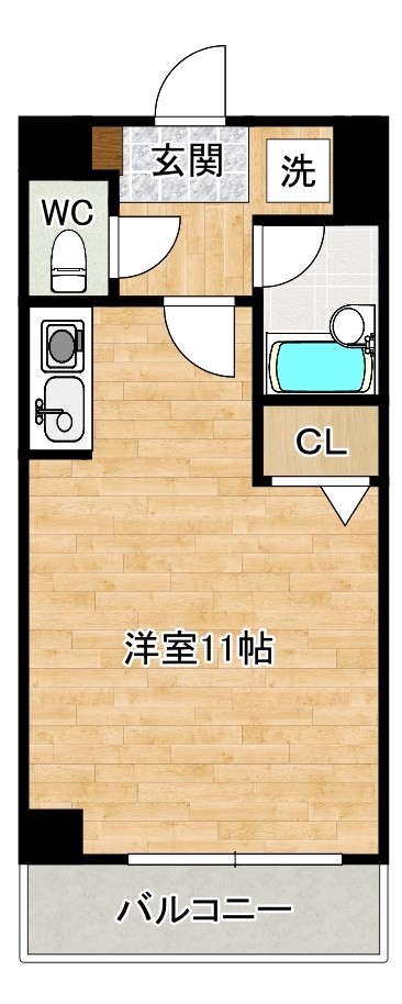 アクセス砂津  403号室 間取り