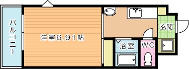 コートヒルズ  201号室 間取り