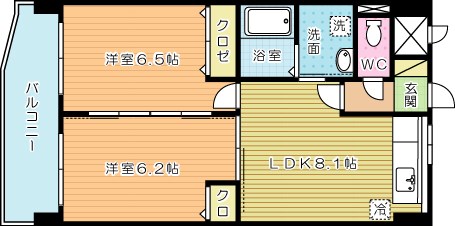 コートハウス大手町 903号室 間取り