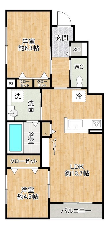 ユアメゾン八重洲 102号室 間取り