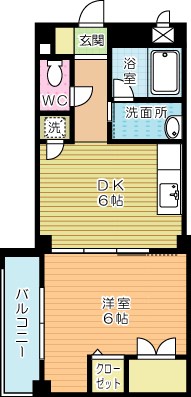 ボヌール片野 301号室 間取り
