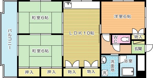 ＭＤＩマンション中原東  301号室 間取り