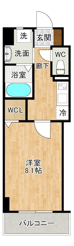 CENTER　MARK　IBORI（センターマーク井堀） 402号室 間取り