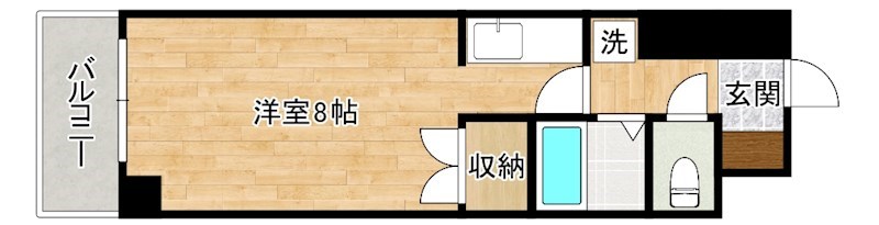 アクセス北方 902号室 間取り