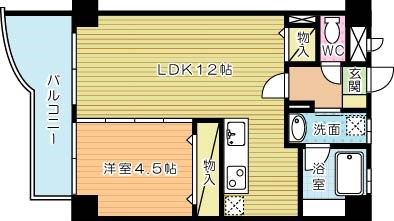 エスズイン葛原 502号室 間取り