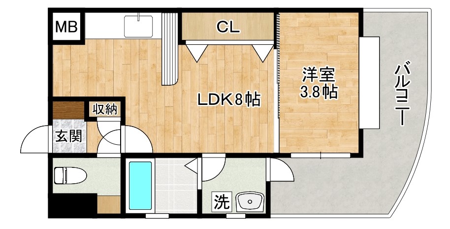 パワーズ１１７ 605号室 間取り