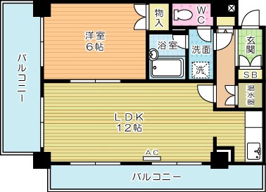 サンモリッツ小倉弐番館 403号室 間取り