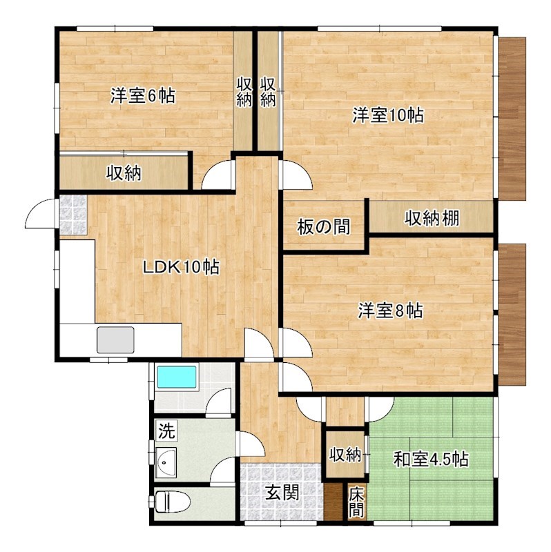 大里東４丁目戸建て 間取り