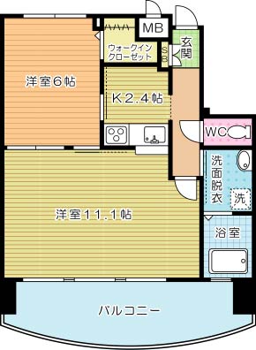 サンシャインプリンセス北九州 1003号室 間取り