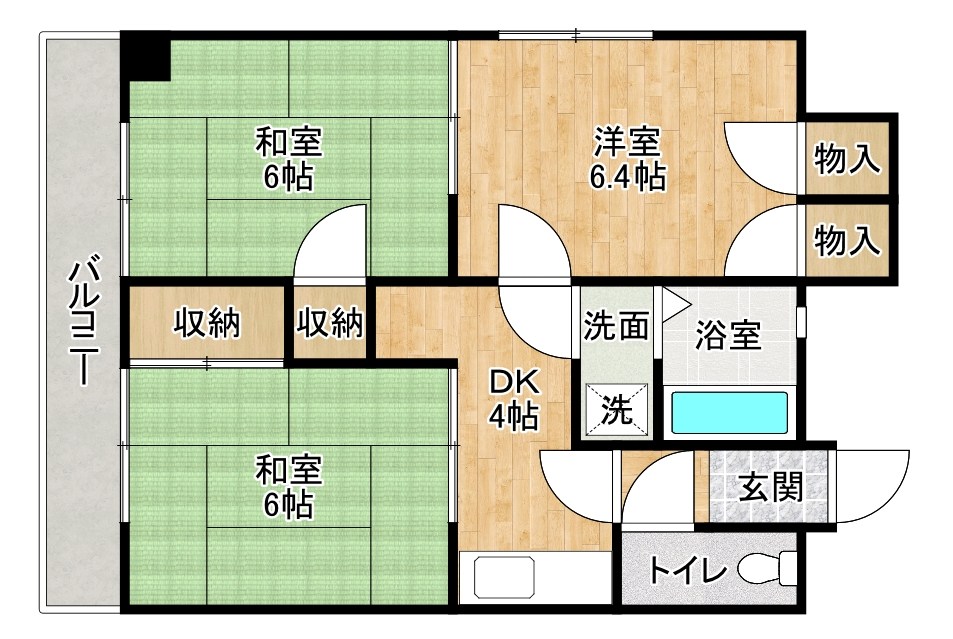 イムズヒル別院 303号室 間取り