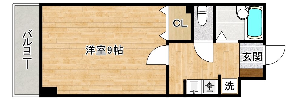 パークシャトー 704号室 間取り