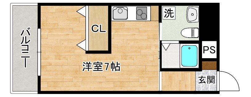 片野タカヤコーポレーションビル 601号室 間取り