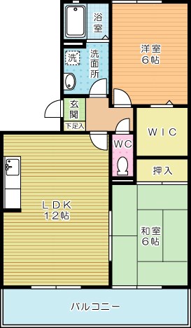 レスポワール赤坂　Ｂ棟 103号室 間取り