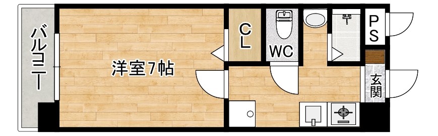 ウィステリアビル 402号室 間取り