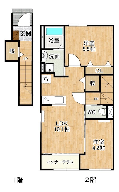 Bella　Foresta（ベラフォレスタ） 205号室 間取り