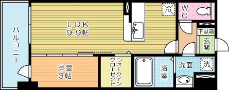 シエラ北方 402号室 間取り