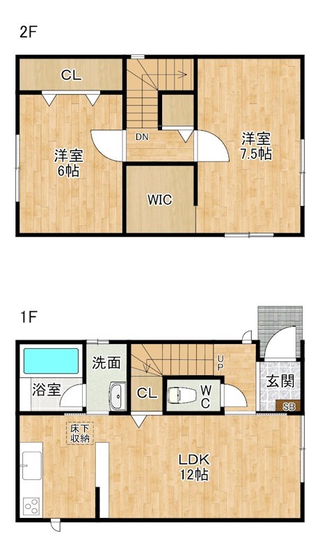 サンラプロ下富野Ⅳ　C棟   間取り
