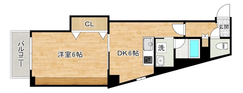 片野タカヤコーポレーションビル 204号室 間取り