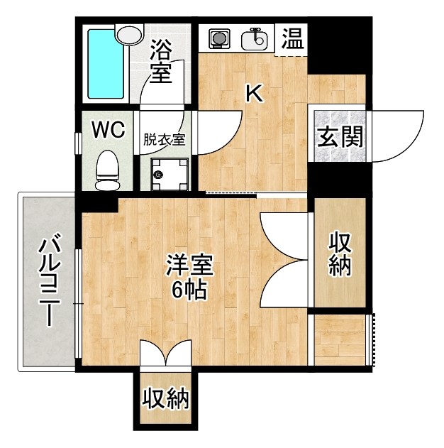 ビブレ北方 404号室 間取り