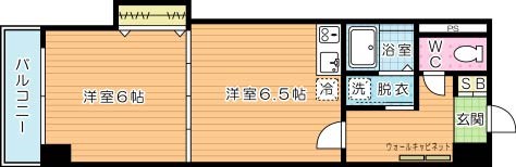 ロイヤルグランデ 605号室 間取り