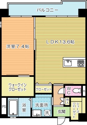 ノースステイツ西小倉 1002号室 間取り
