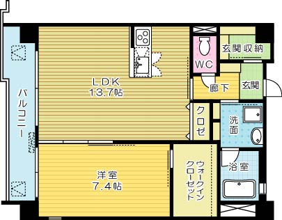 ノースステイツ西小倉 1002号室 間取り