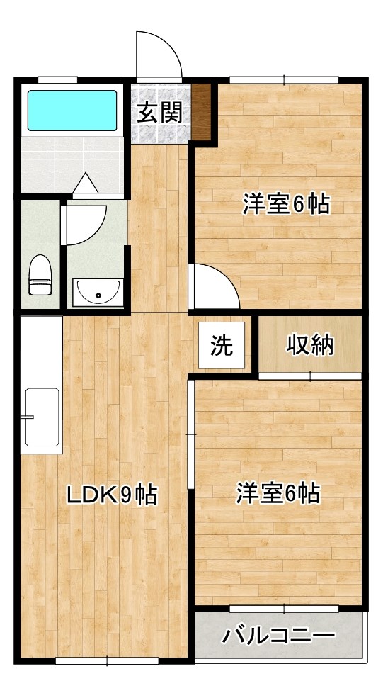 高浜ビル 504号室 間取り