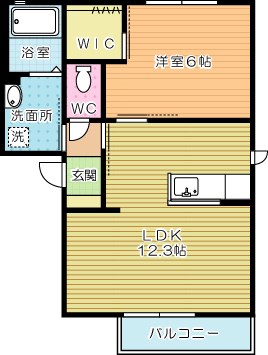 サンヴィレッジＣ  202号室 間取り
