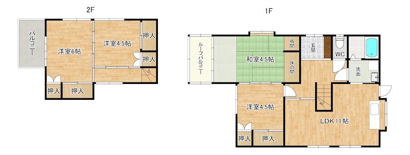 田町1丁目戸建 間取り