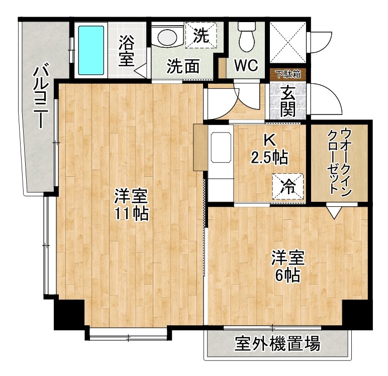 サンシャイン妙見表参道 801号室 間取り