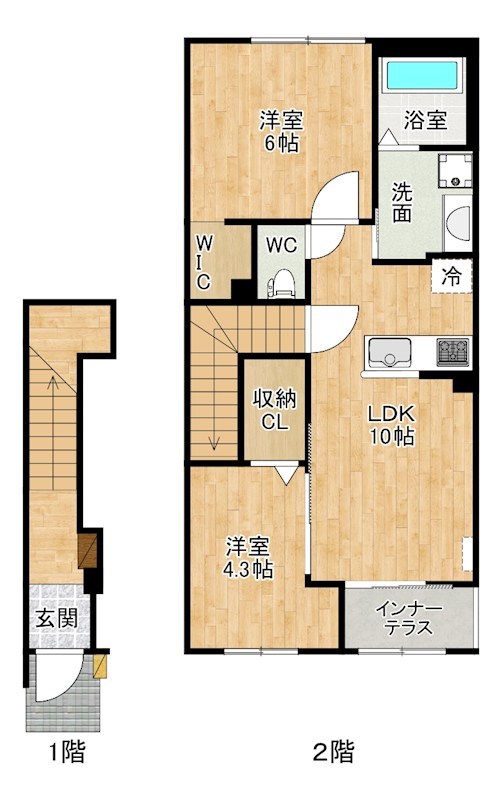 ソランジュ  205号室 間取り