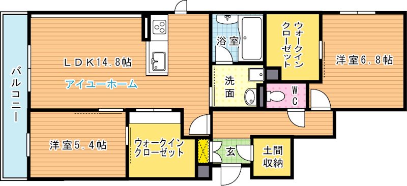 シャーメゾンミルナシオン引野 間取り