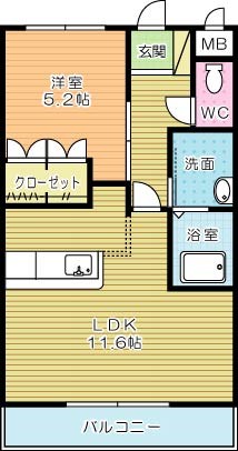ビューステージ 502号室 間取り