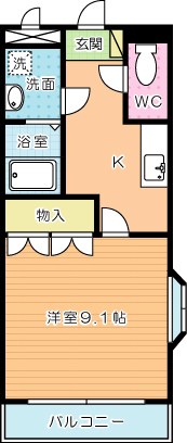 Ｓｋｙ　Ｈｉｌｌｓ（スカイヒルズ）  101号室 間取り