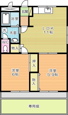 メゾン坂本   101号室 間取り