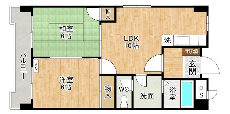 ＩＷＫビル 301号室 間取り