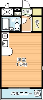 ロゼ若園    301号室 間取り